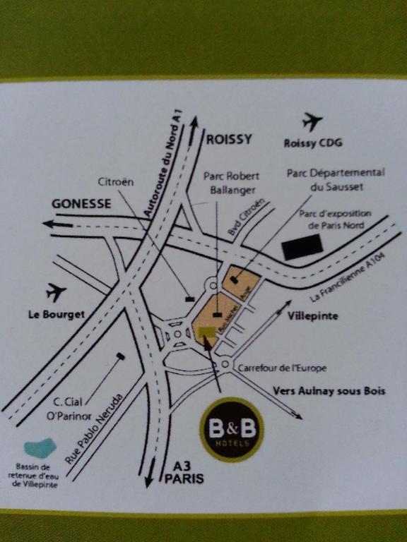 B&B Hotel Paris Nord Aulnay-Sous-Bois Esterno foto